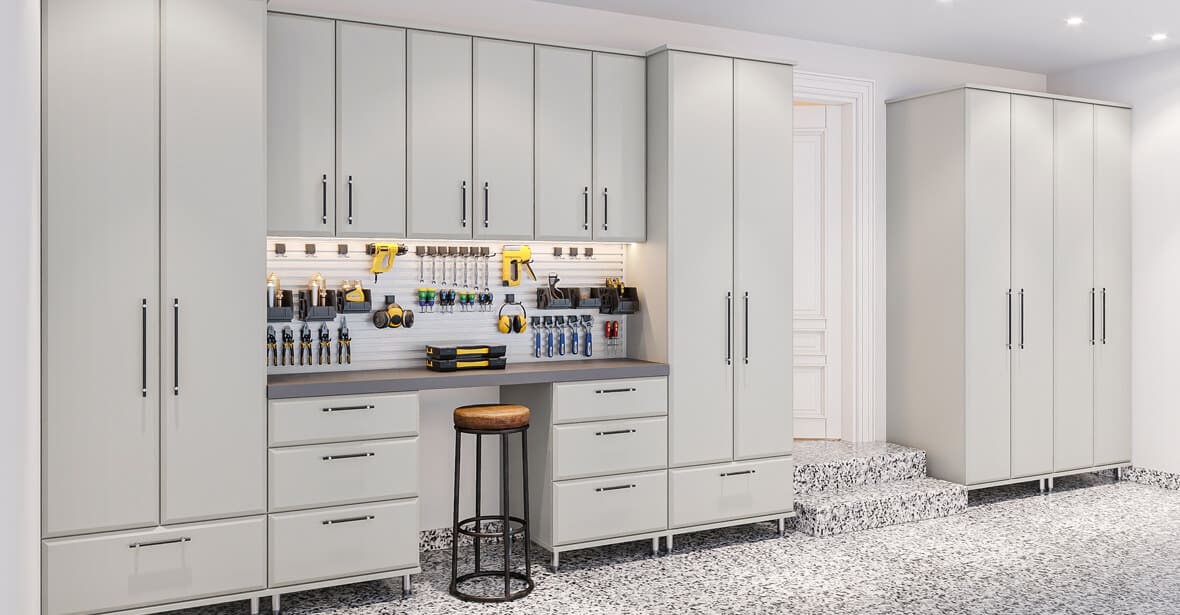 Custom garage storage and organization system in Charleston SC