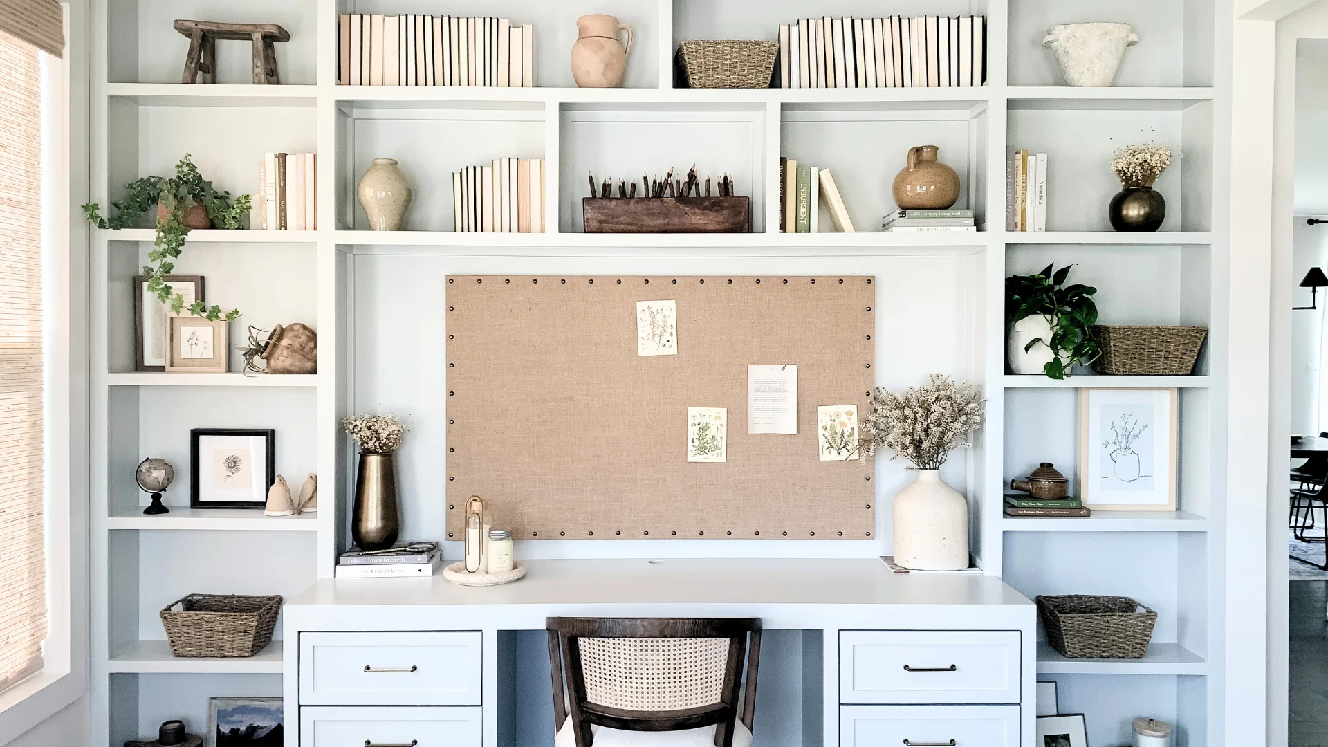 Built-in desk and office storage in West Ashley SC